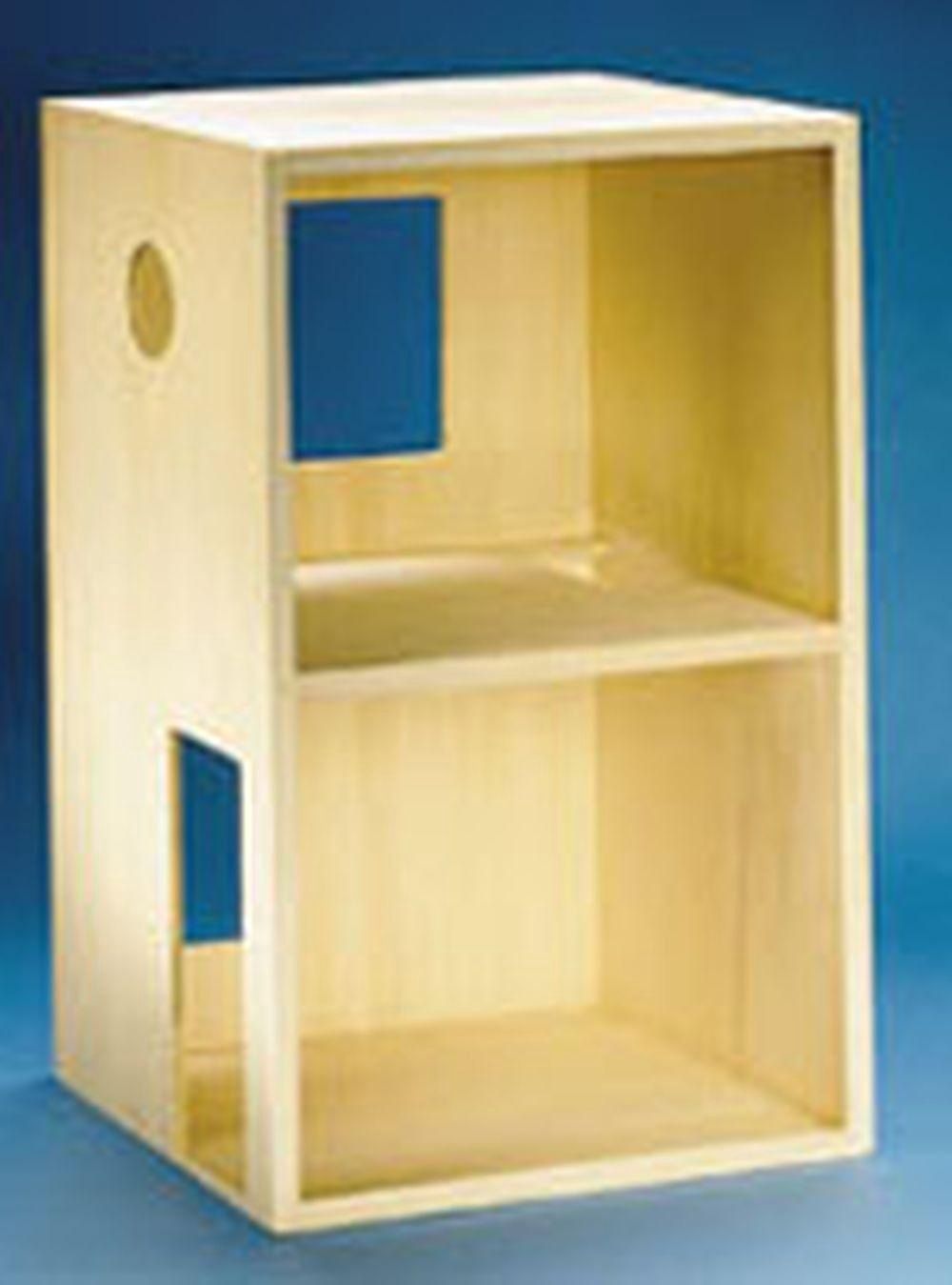 Two Story Roombox Kit - Wood #9055 - Discontinued by Houseworks hw9055