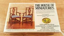 The House of Miniatures Straight Leg Chippendale Chairs no40027