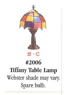 Tiffiany Lamp Antique BR 12 Volt hw2006