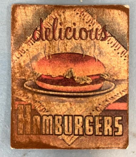 Tin Sign Hamburgers fc0218