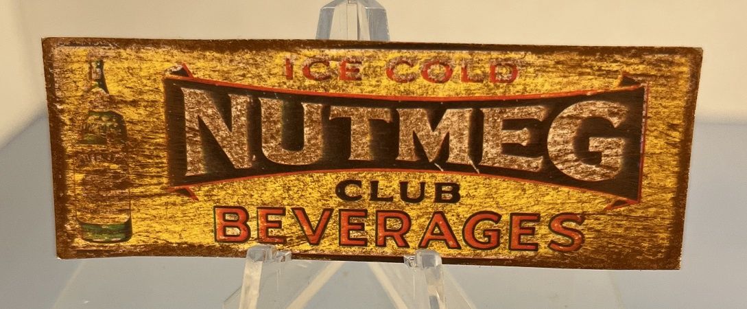 Tin Sign Nutmeg Beverages fc00241