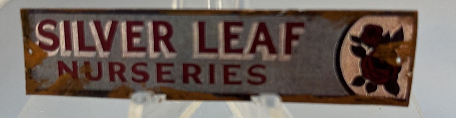 Tin Sign Silver leaf fcsilverleaf