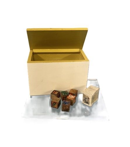 Toy Chest with Wooden Blocks mc340x