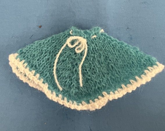 Turquoise Knit Poncho 537-660turq