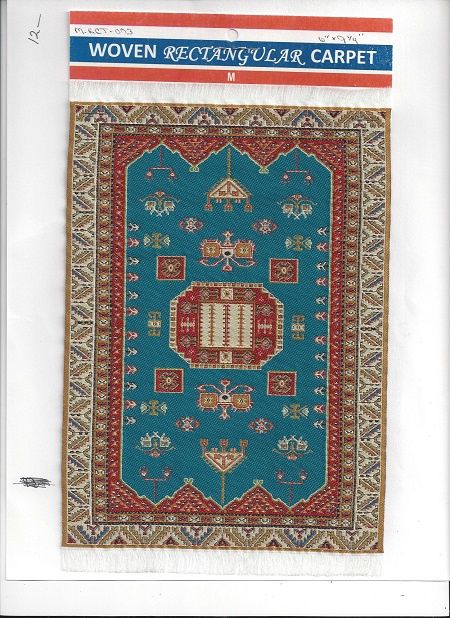 Turquoise, Red, &amp; Gold 6" x 9 1/2" mrct003