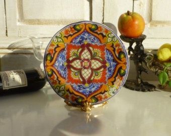 Tuscan Style Dollhouse Plate mc02379