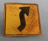 Tin Road Sign fc0035