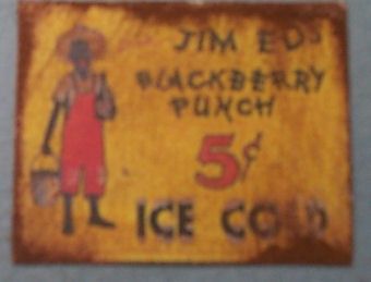 Tin Sign - Jim Eds Blackberry Punch fc020