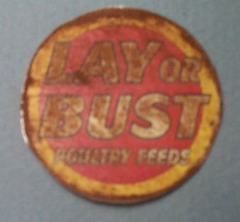Tin Sign Lay or Bust Poultry Feeds fc0041