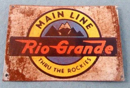 Tin Sign Main Line Rio Grande fc0135
