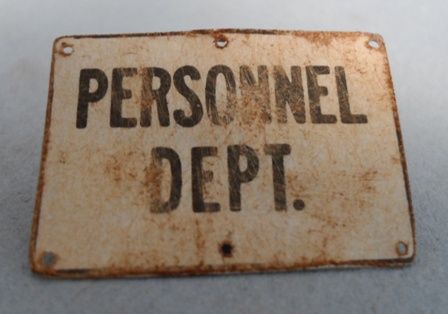 Tin Sign Personnel Dept. fc0120