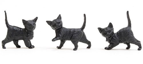 Tiny Black Cat, 3/4 Inch Tall mul5622