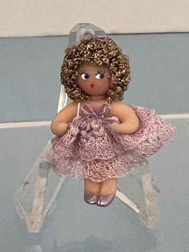 Tiny Doll in a Lavender Dress cp027