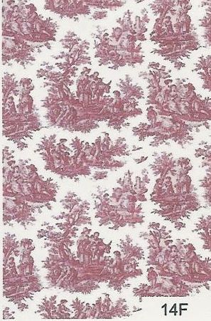 Toile de Juoy Red 14F wal14f