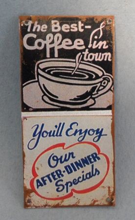 Tin Sign Best Coffee In Town fc0098