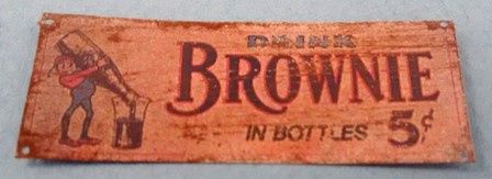 Tin Sign Brownie in Bottles fc0141