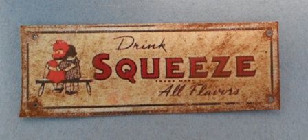 Tin Sign Drink Squeeze fc0080