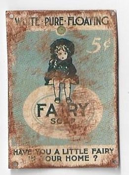 Tin Sign Fairy Soap fc038