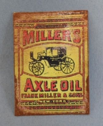 Tin Sign Miller's Axle Oil fc0087