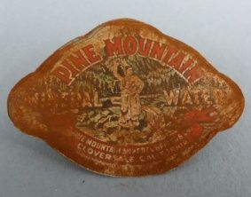 Tin sign Pine Mountain Mineral Water fc0005