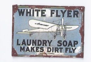Tin Sign White Flyer fc3