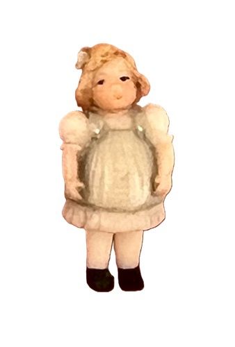 Tiny Porcelain Doll Marked C.O. mc577x
