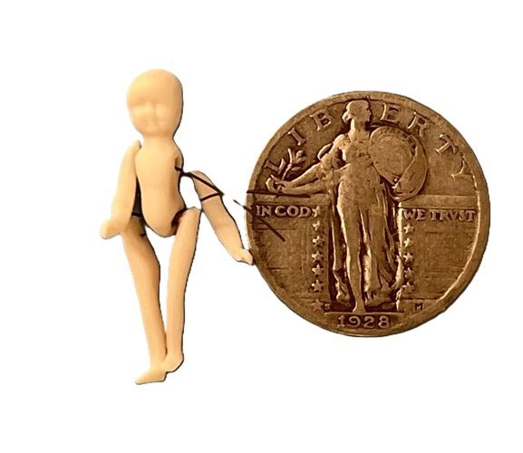 Tiny Rosie in Flesh Porcelain dd039p