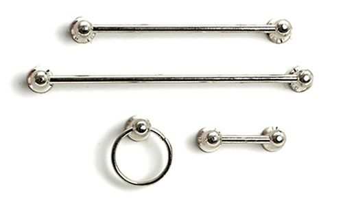 Towel Rack Set, Chrome, 4Pc AZT8463