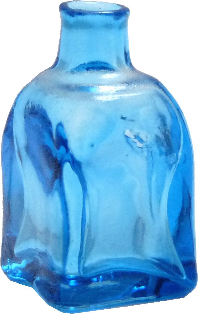 Turquoise Diamond Shaped Jar hb345