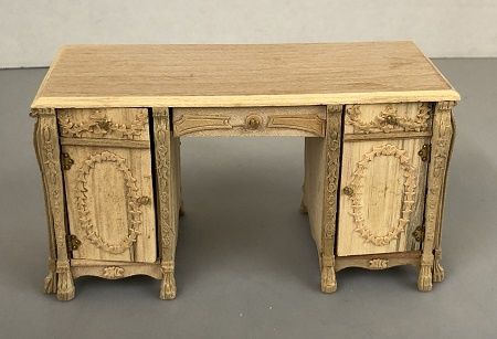 Unfinished Ornate Wooden Desk mc02465