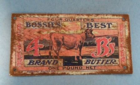 Tin Sign Bossies Best Brand Butter fc0084