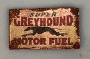 Tin Sign Greyhound Motor Fuel fc0219