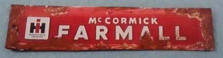 Tin sign IH McCormick Farmall fc0162