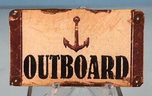 Tin Sign Outboard fc0204