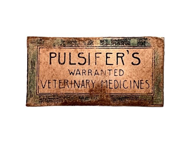 Tin Sign Pulsifer's veterinary medicines fc0022