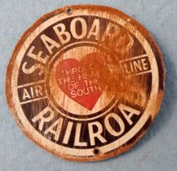 Tin Sign Seaboard Railroad fc0156