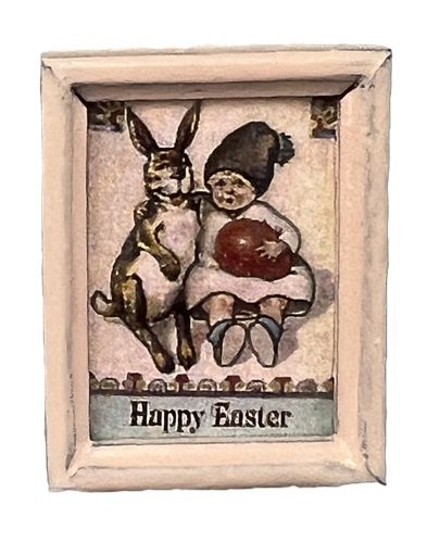 Tiny Framed Picture (1" x 3/4") Happy Easter c031763