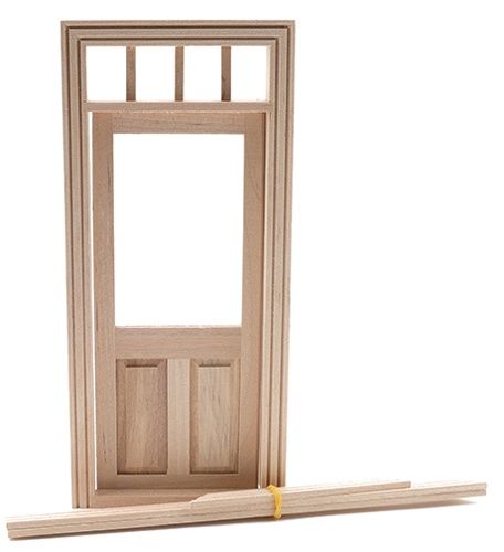 Traditional 2-Panel Door with Window CLA76018