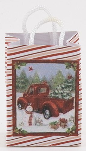 Truck with Christmas Tree Shopping Bag MUL3961D