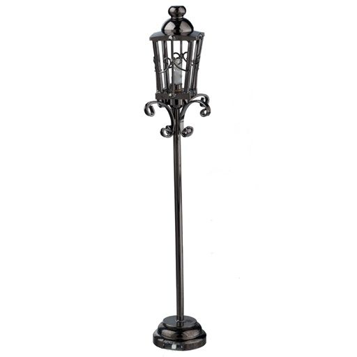 Victorian Black Nickel Post Lamp 2318