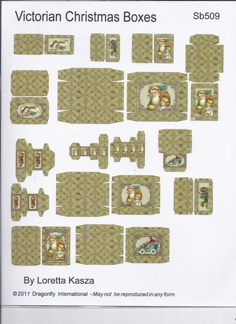 Victorian Chrismas Boxes sb509