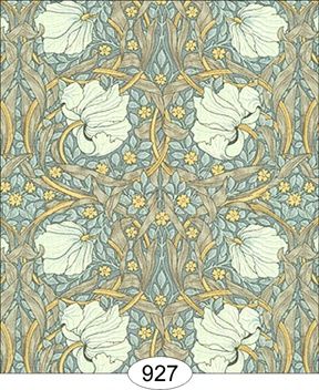 Victorian Tulips - Blue WAL0927