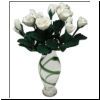 Vase w/White Roses bdr072