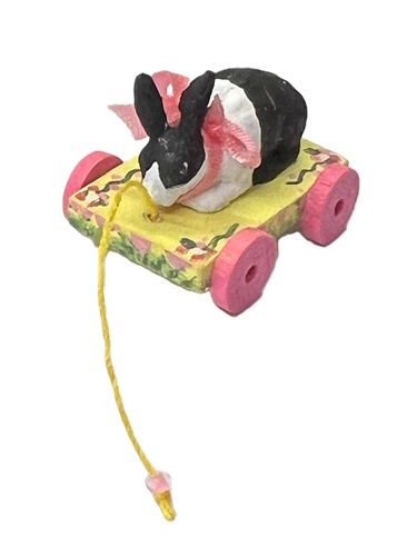 Vintage Handmade Rabbit Pull Toy 803.3