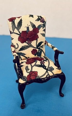 Vintage floral arm chair by Bespaq mc05960
