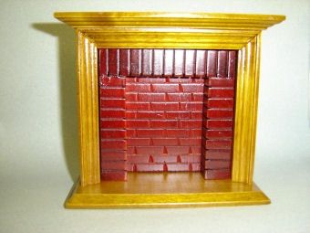 Walnut Fireplace azd1177