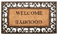 Welcome Goodbye Mat rnd165