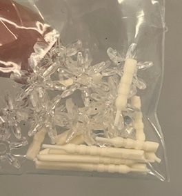White Candles and "Crystal" Bases mc1157x