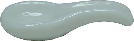 White Ceramic Spoon Rest bdb503