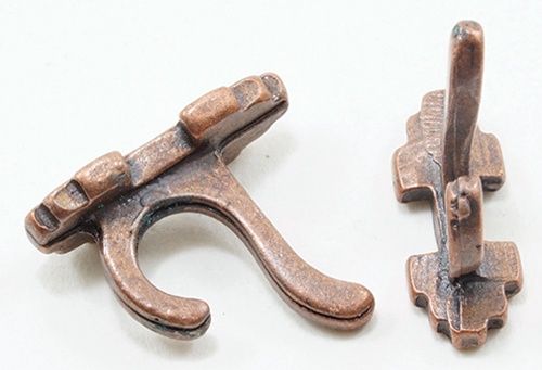 Wall Hooks, 4Pk, Oil Rubbed Bronze CLA05713